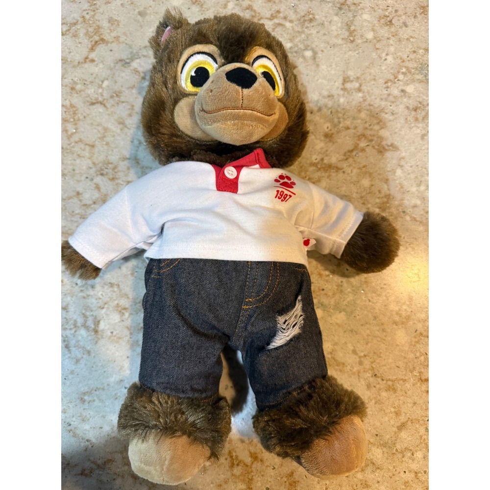 Build-A-Bear The Great Wolf Pack Brinley Bear Plush 1997 Shirt Jeans Outfit